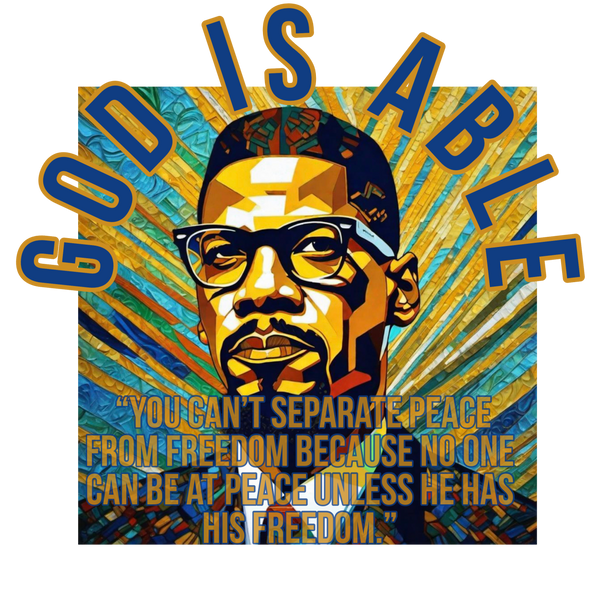 Malcolm X Peace and Freedom T-Shirt