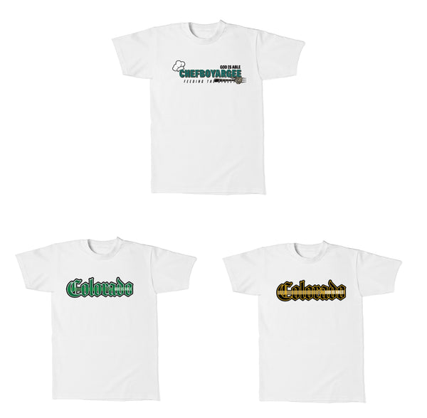 CHEFBOYARGEE-GIA T Shirt Collaboration Pack